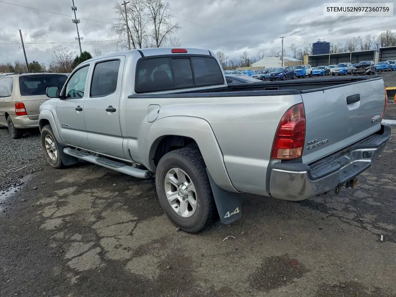 5TEMU52N97Z360759 2007 Toyota Tacoma Double Cab Long Bed