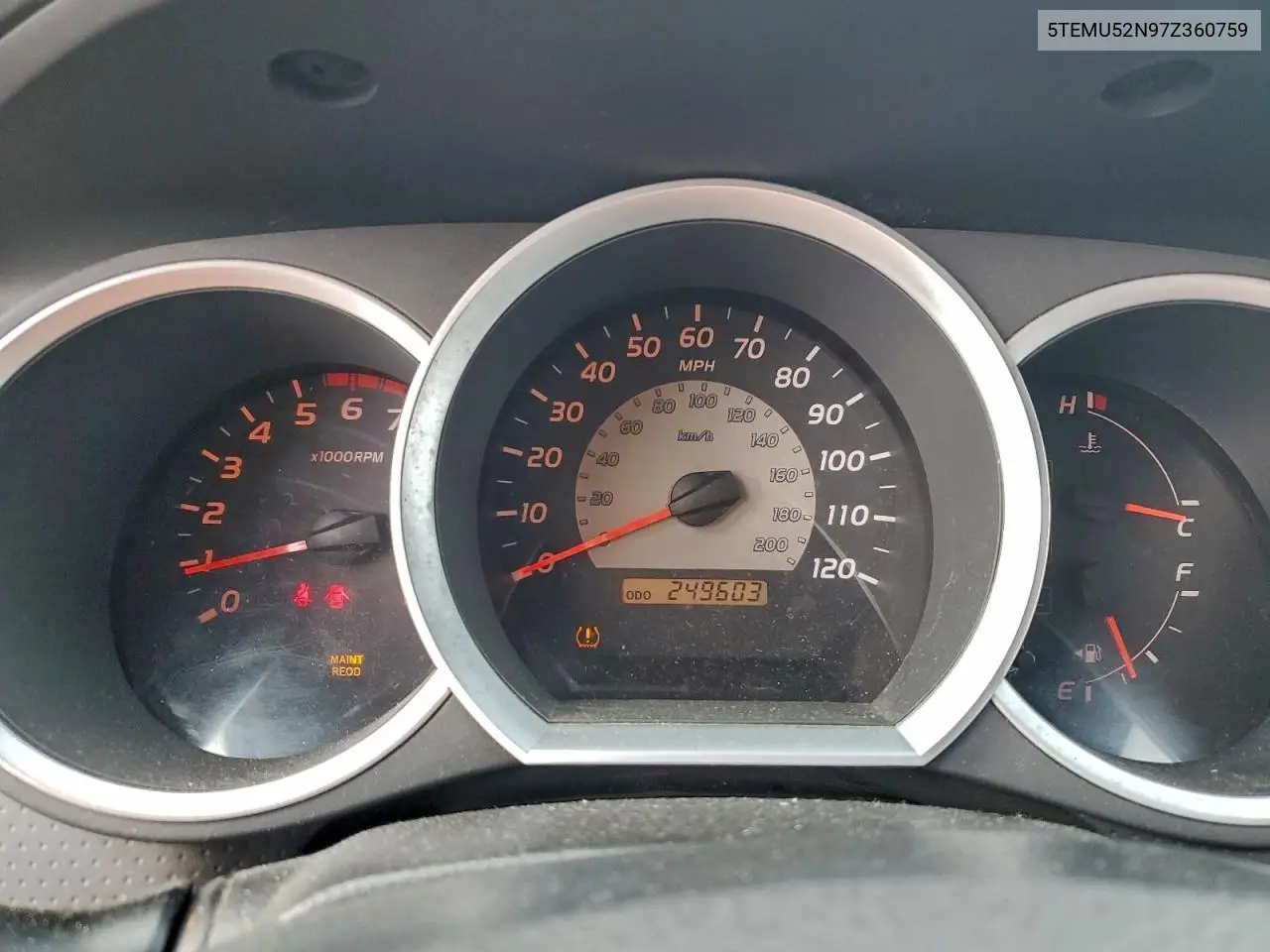 5TEMU52N97Z360759 2007 Toyota Tacoma Double Cab Long Bed