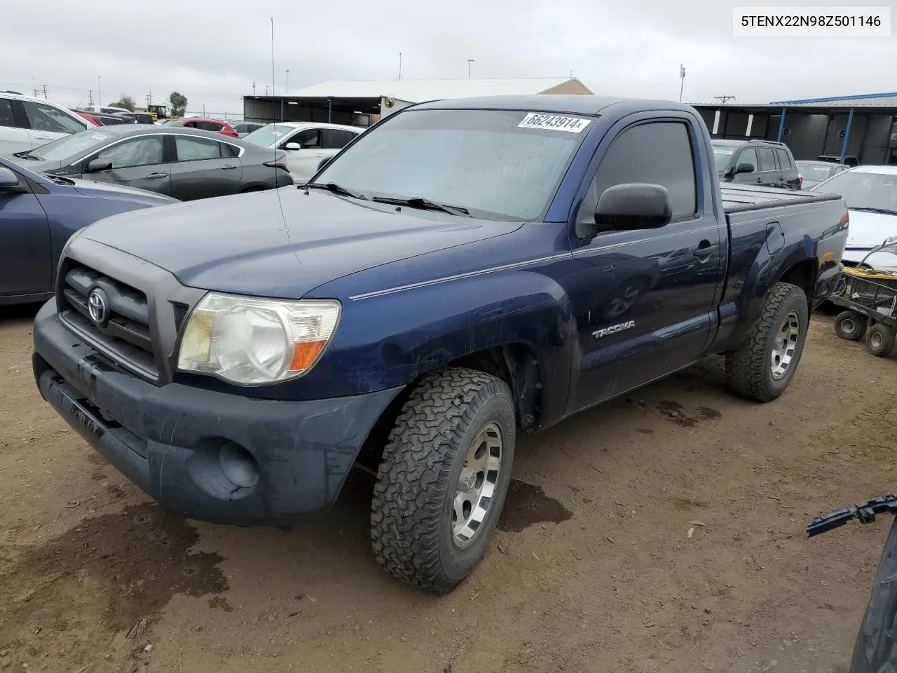 2008 Toyota Tacoma VIN: 5TENX22N98Z501146 Lot: 66243914