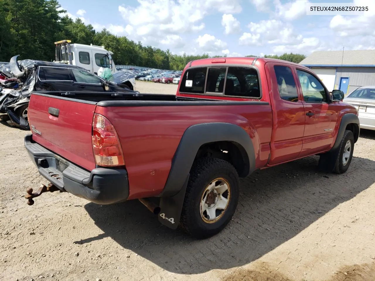 2008 Toyota Tacoma Access Cab VIN: 5TEUX42N68Z507235 Lot: 68611784