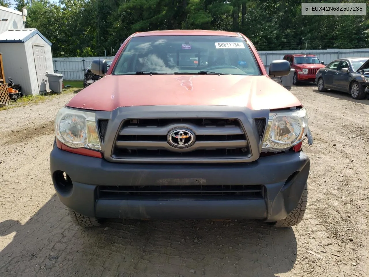 2008 Toyota Tacoma Access Cab VIN: 5TEUX42N68Z507235 Lot: 68611784