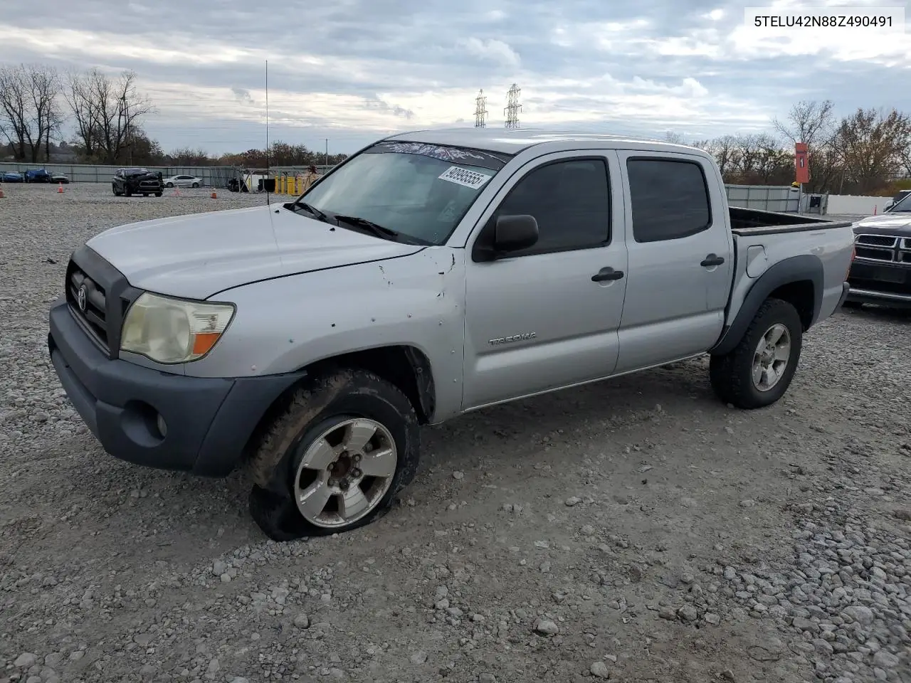 5TELU42N88Z490491 2008 Toyota Tacoma Double Cab