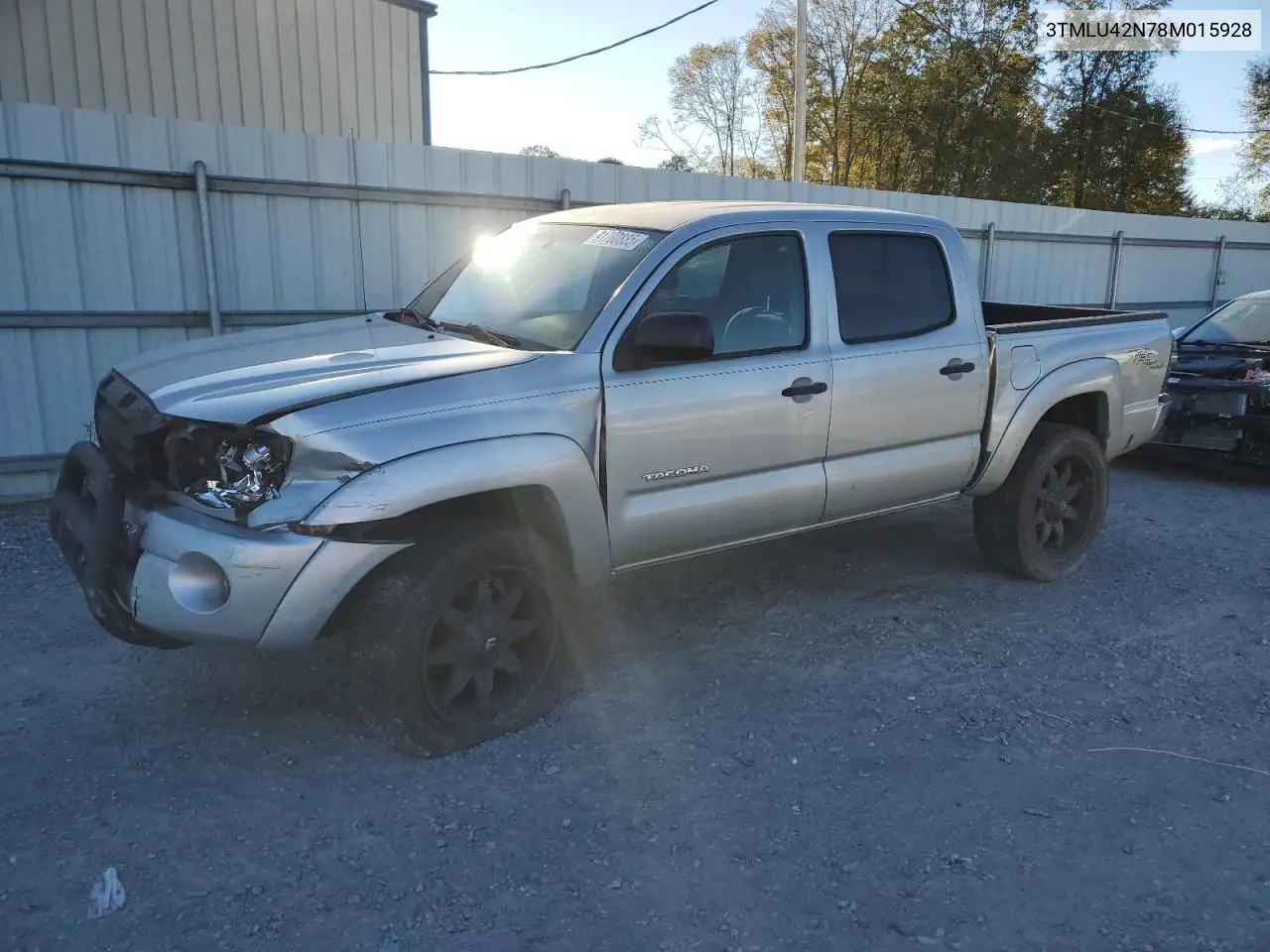 3TMLU42N78M015928 2008 Toyota Tacoma Double Cab