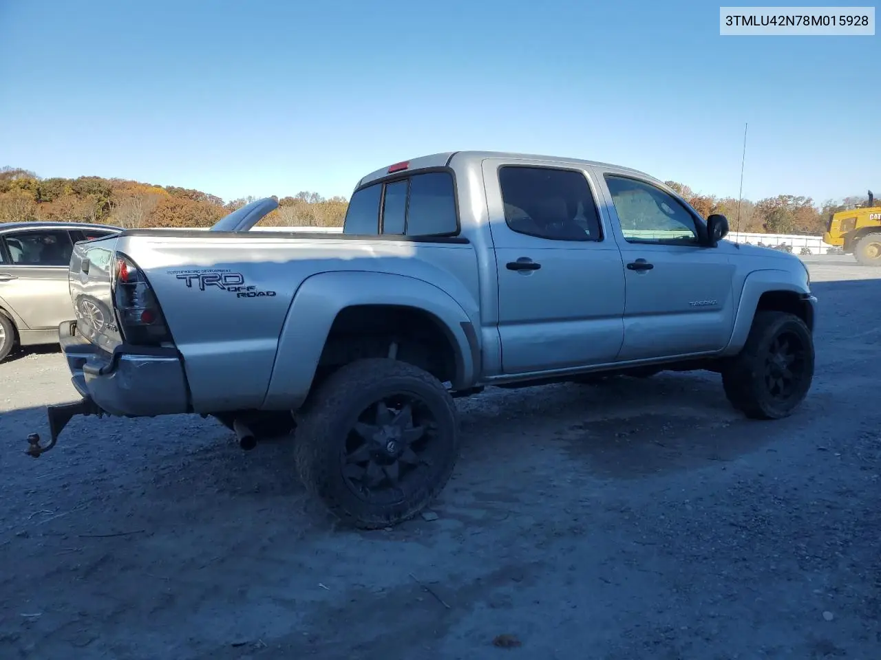 3TMLU42N78M015928 2008 Toyota Tacoma Double Cab