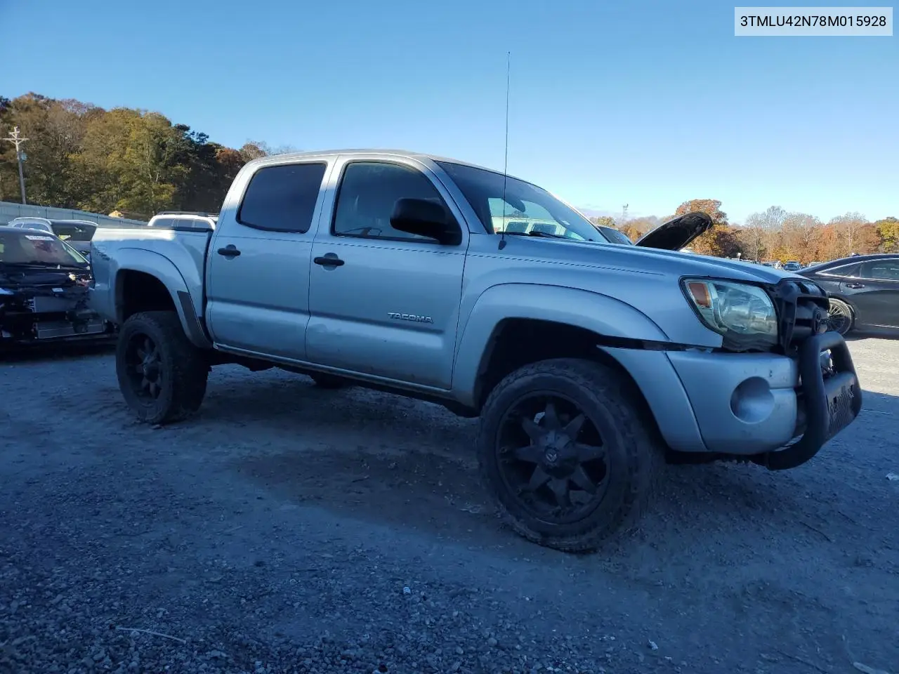 3TMLU42N78M015928 2008 Toyota Tacoma Double Cab