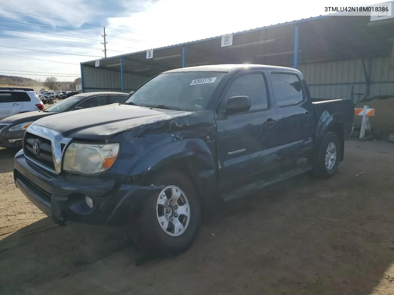 3TMLU42N18M018386 2008 Toyota Tacoma Double Cab
