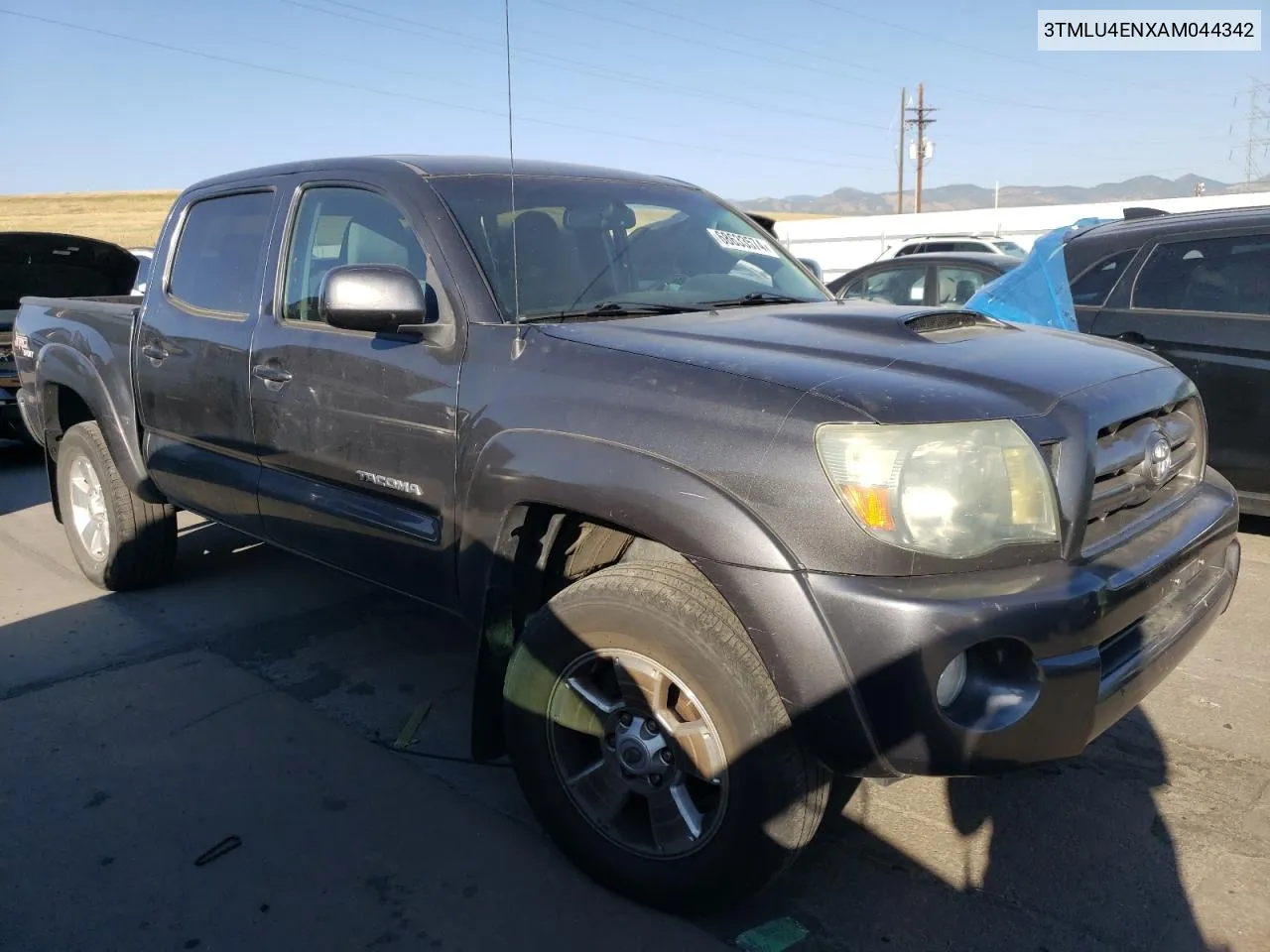 2010 Toyota Tacoma Double Cab VIN: 3TMLU4ENXAM044342 Lot: 68633574