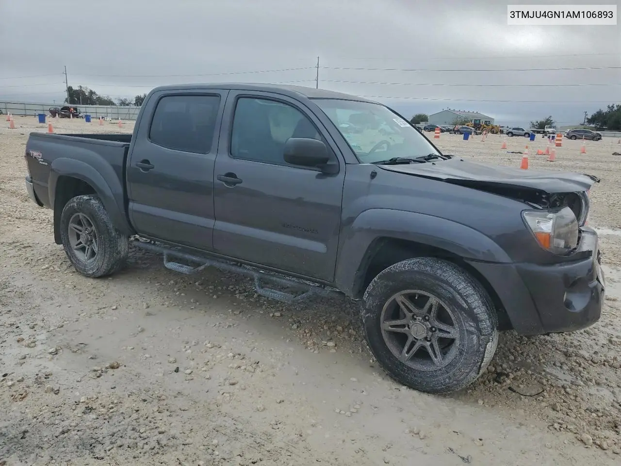3TMJU4GN1AM106893 2010 Toyota Tacoma Double Cab Prerunner