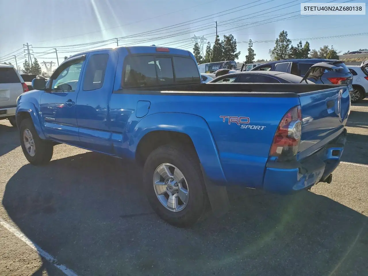 5TETU4GN2AZ680138 2010 Toyota Tacoma Prerunner Access Cab