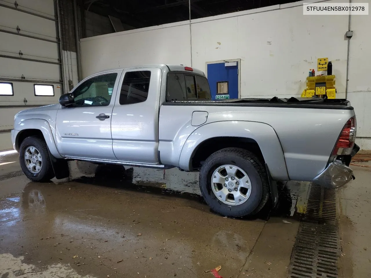 2011 Toyota Tacoma Access Cab VIN: 5TFUU4EN5BX012978 Lot: 70629634