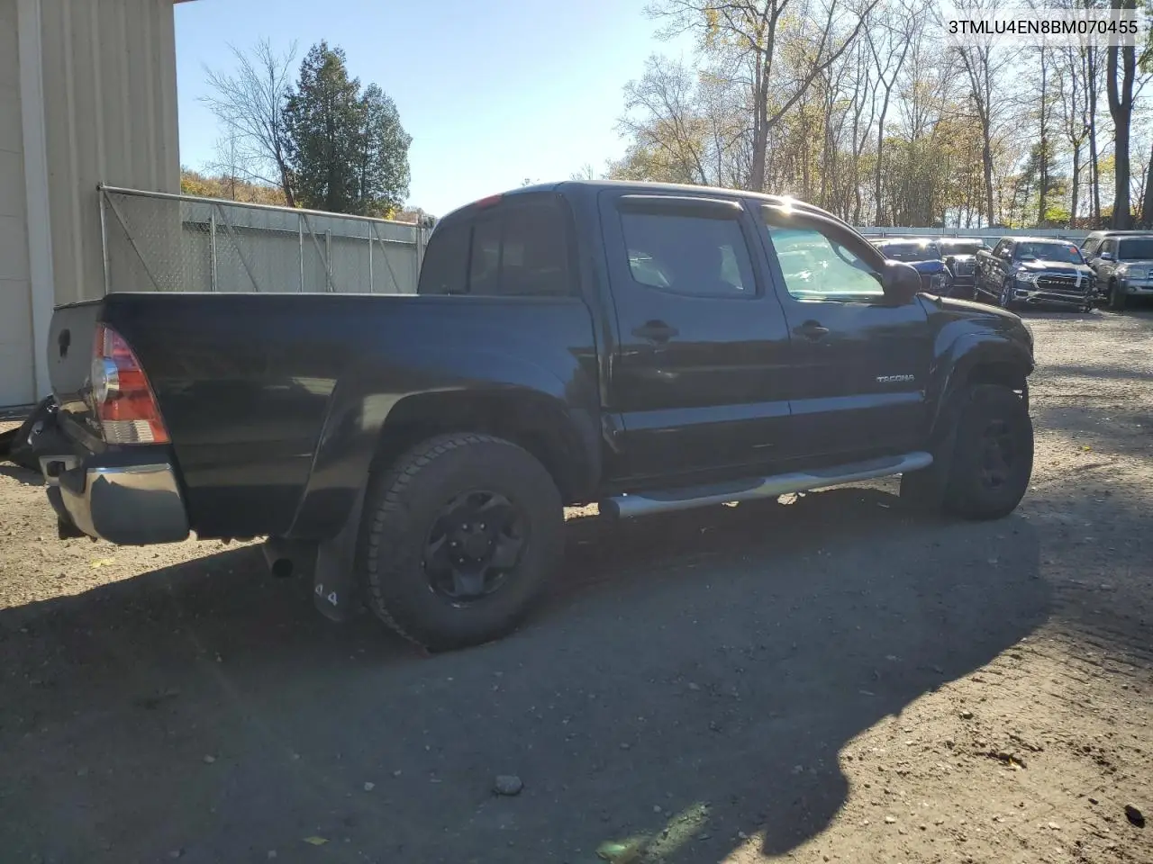 3TMLU4EN8BM070455 2011 Toyota Tacoma Double Cab