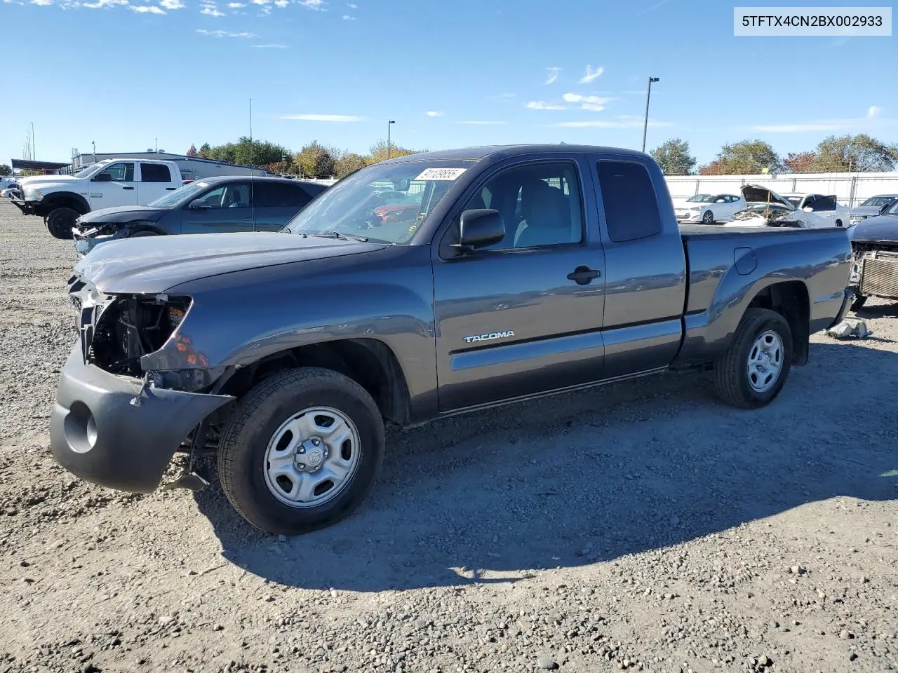 5TFTX4CN2BX002933 2011 Toyota Tacoma Access Cab