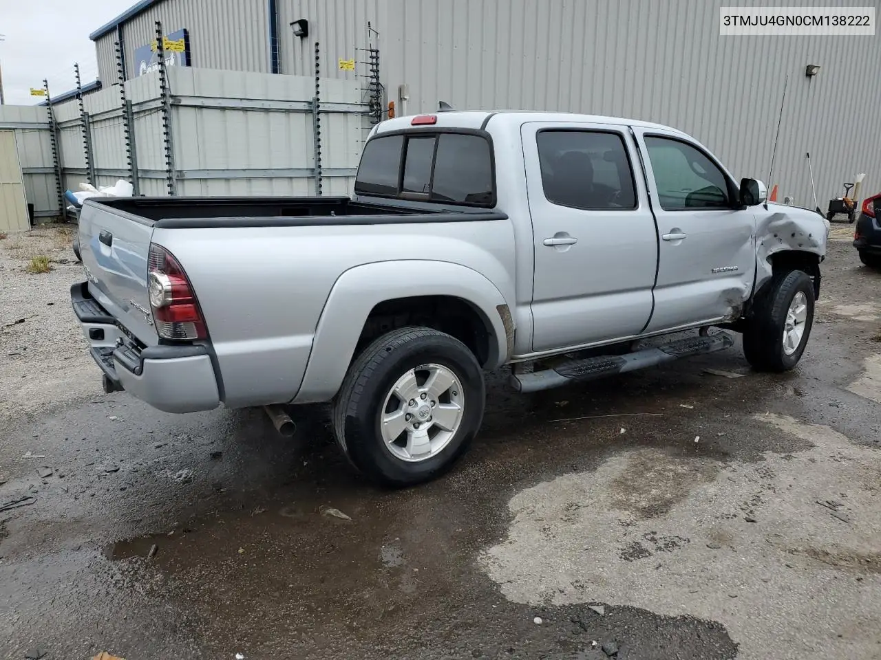 3TMJU4GN0CM138222 2012 Toyota Tacoma Double Cab Prerunner