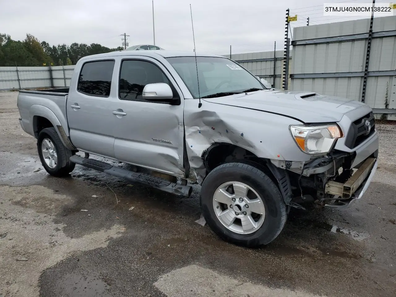 3TMJU4GN0CM138222 2012 Toyota Tacoma Double Cab Prerunner