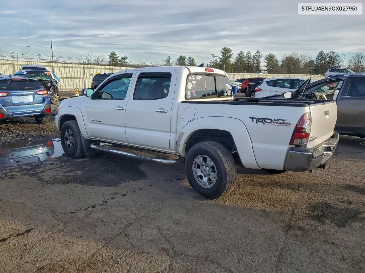 5TFLU4EN9CX027951 2012 Toyota Tacoma Double Cab