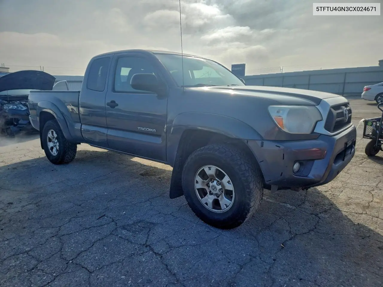 5TFTU4GN3CX024671 2012 Toyota Tacoma Prerunner Access Cab