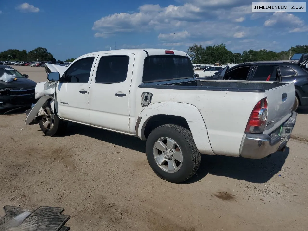 2014 Toyota Tacoma Double Cab VIN: 3TMLU4EN8EM155056 Lot: 67204504