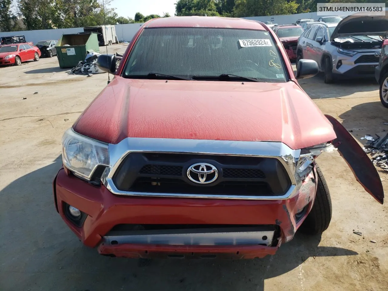 2014 Toyota Tacoma Double Cab VIN: 3TMLU4EN8EM146583 Lot: 67962924