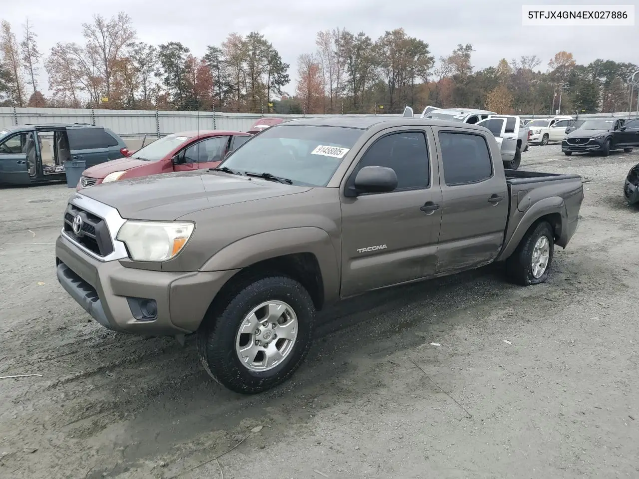5TFJX4GN4EX027886 2014 Toyota Tacoma Double Cab