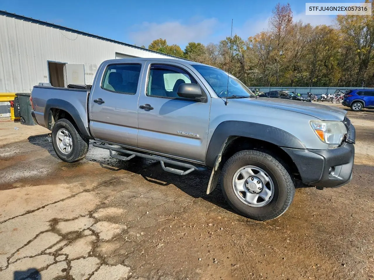 5TFJU4GN2EX057316 2014 Toyota Tacoma Double Cab Prerunner