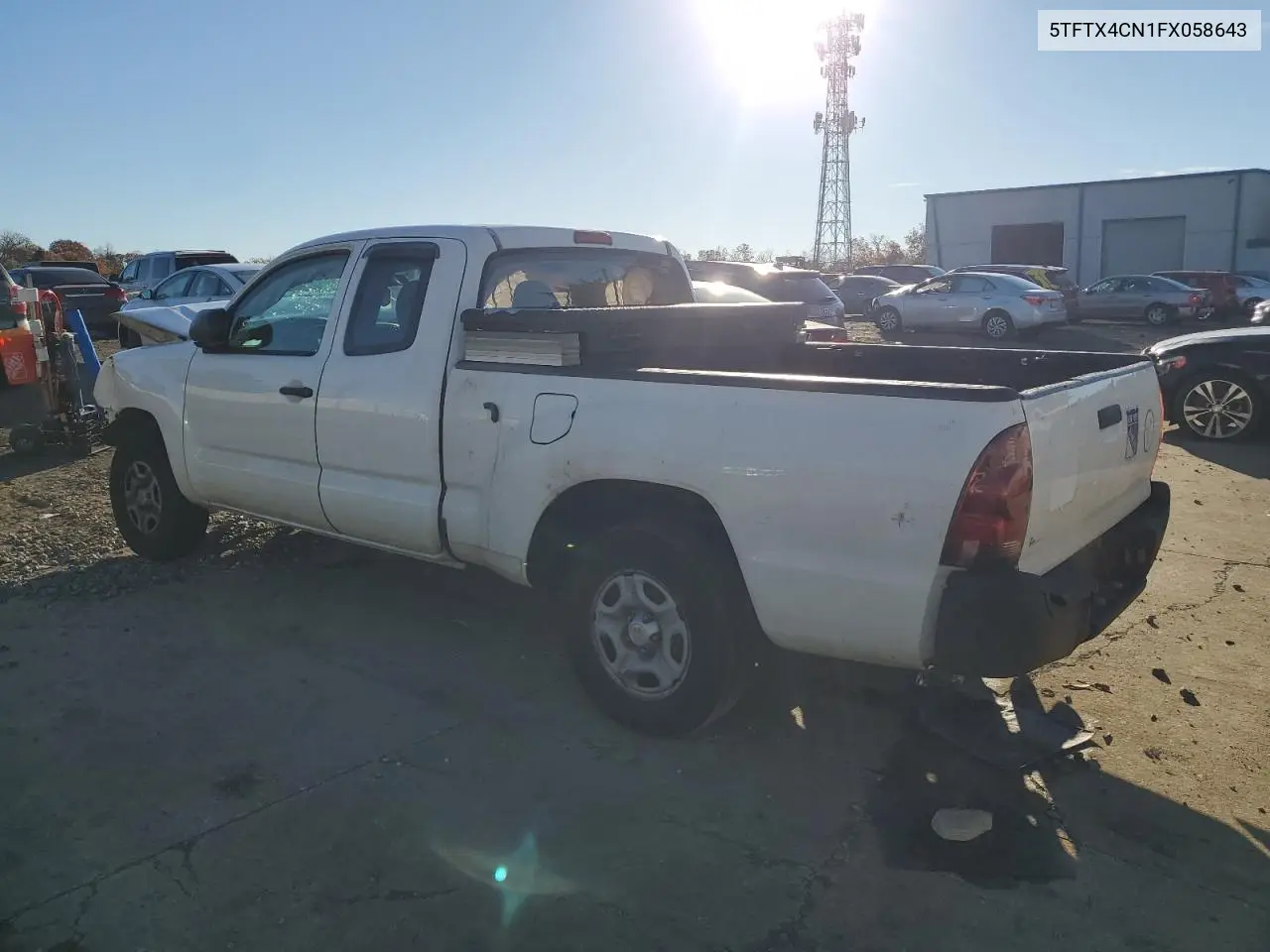 5TFTX4CN1FX058643 2015 Toyota Tacoma Access Cab