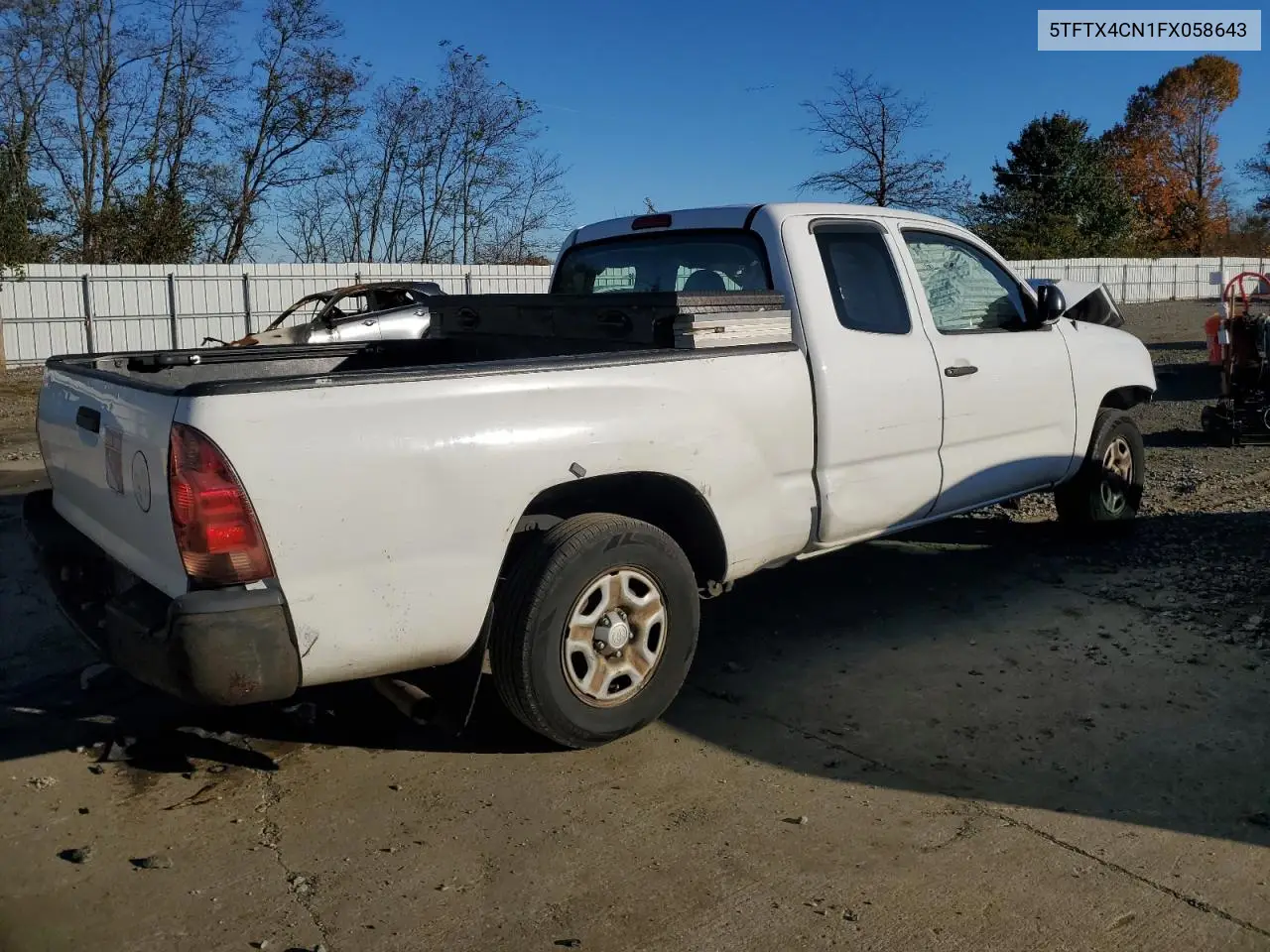 5TFTX4CN1FX058643 2015 Toyota Tacoma Access Cab