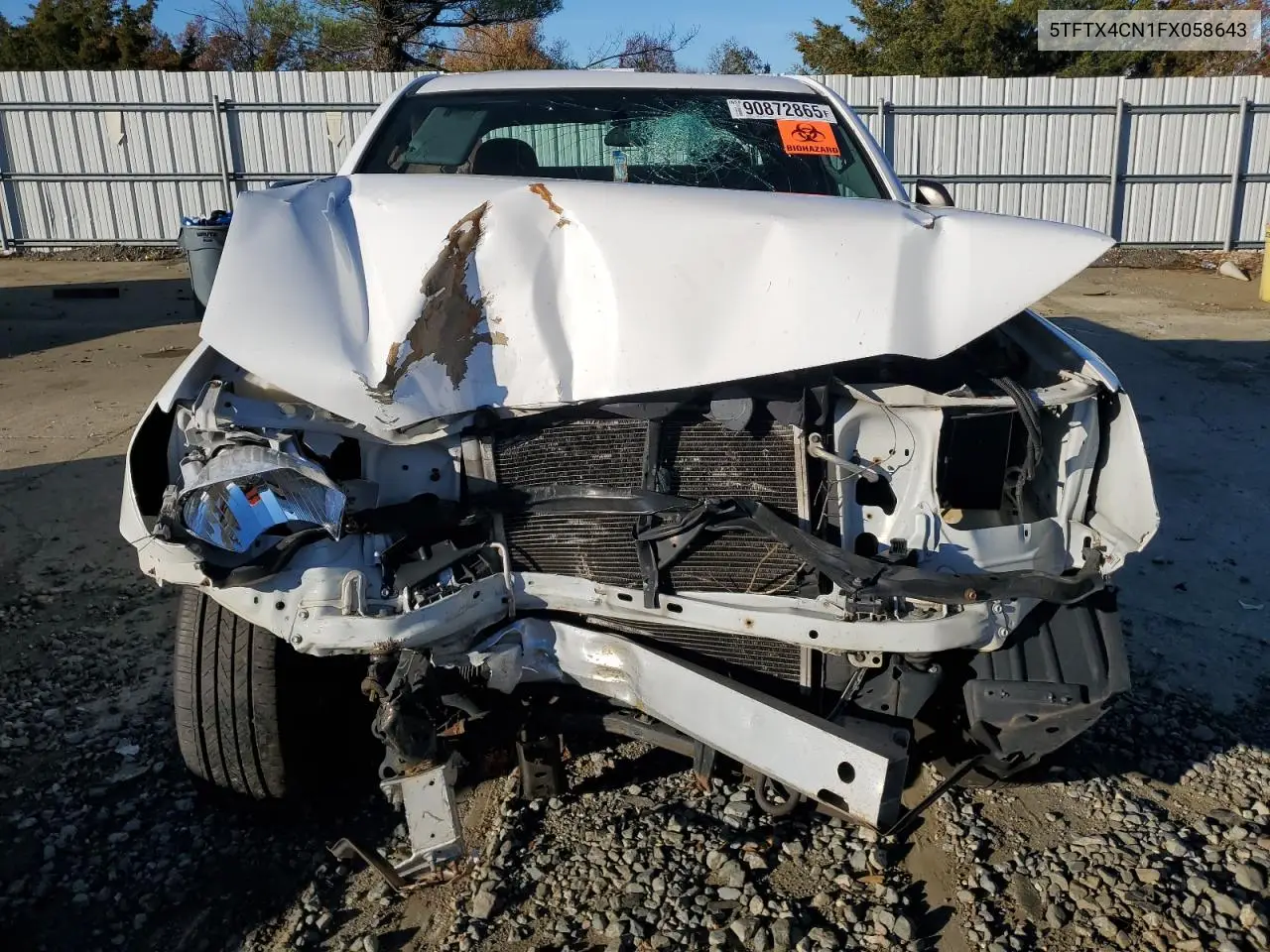 5TFTX4CN1FX058643 2015 Toyota Tacoma Access Cab