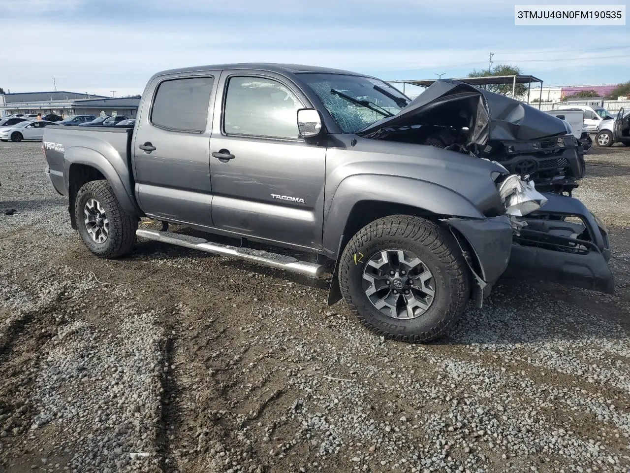 3TMJU4GN0FM190535 2015 Toyota Tacoma Double Cab Prerunner