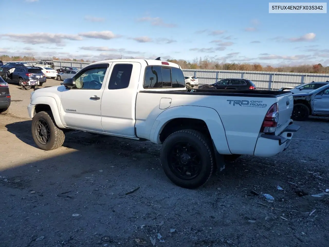 5TFUX4EN2FX035342 2015 Toyota Tacoma Access Cab