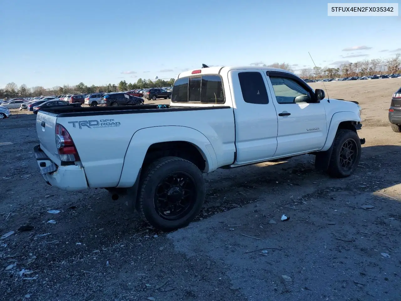 5TFUX4EN2FX035342 2015 Toyota Tacoma Access Cab