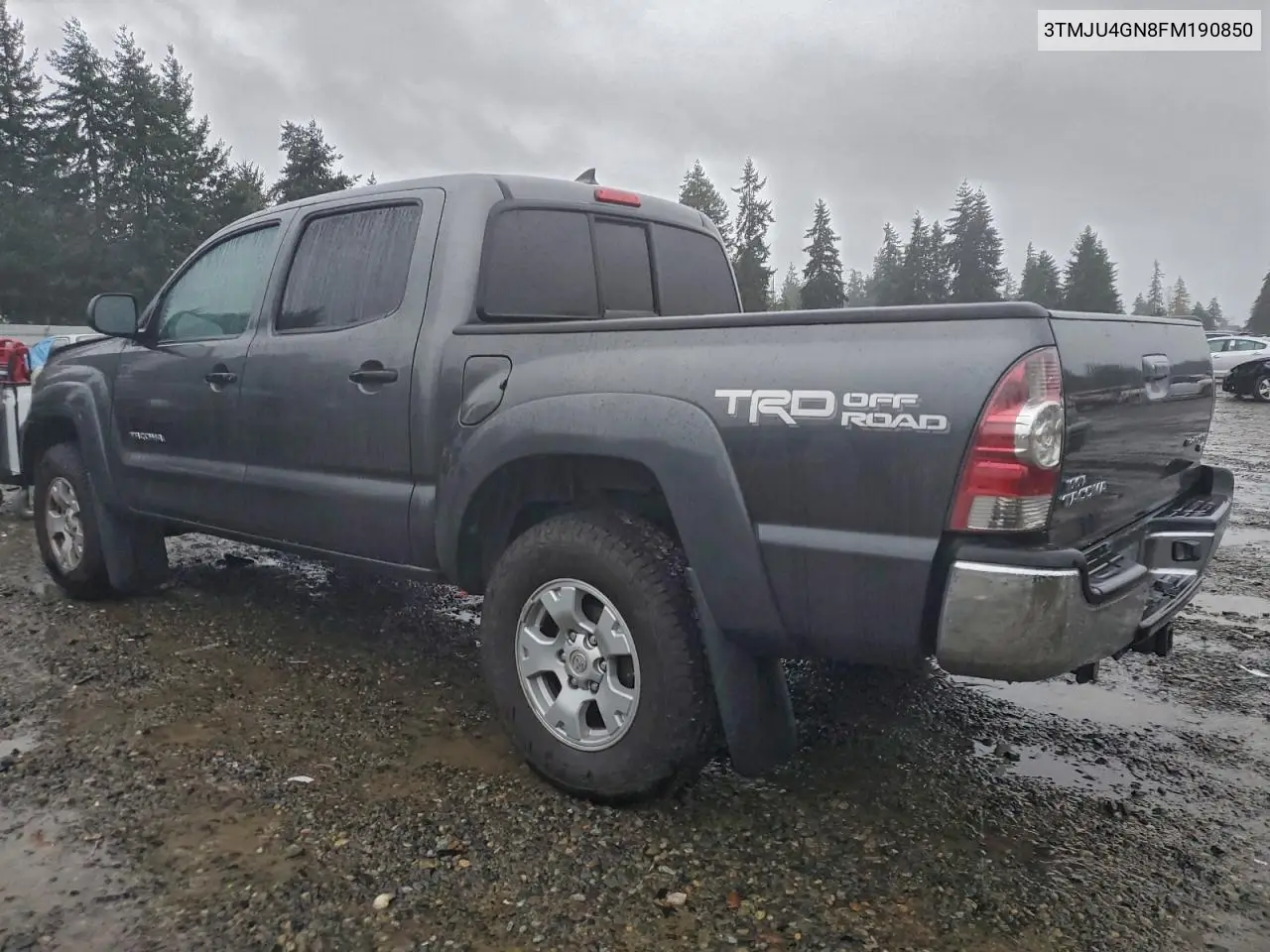3TMJU4GN8FM190850 2015 Toyota Tacoma Double Cab Prerunner
