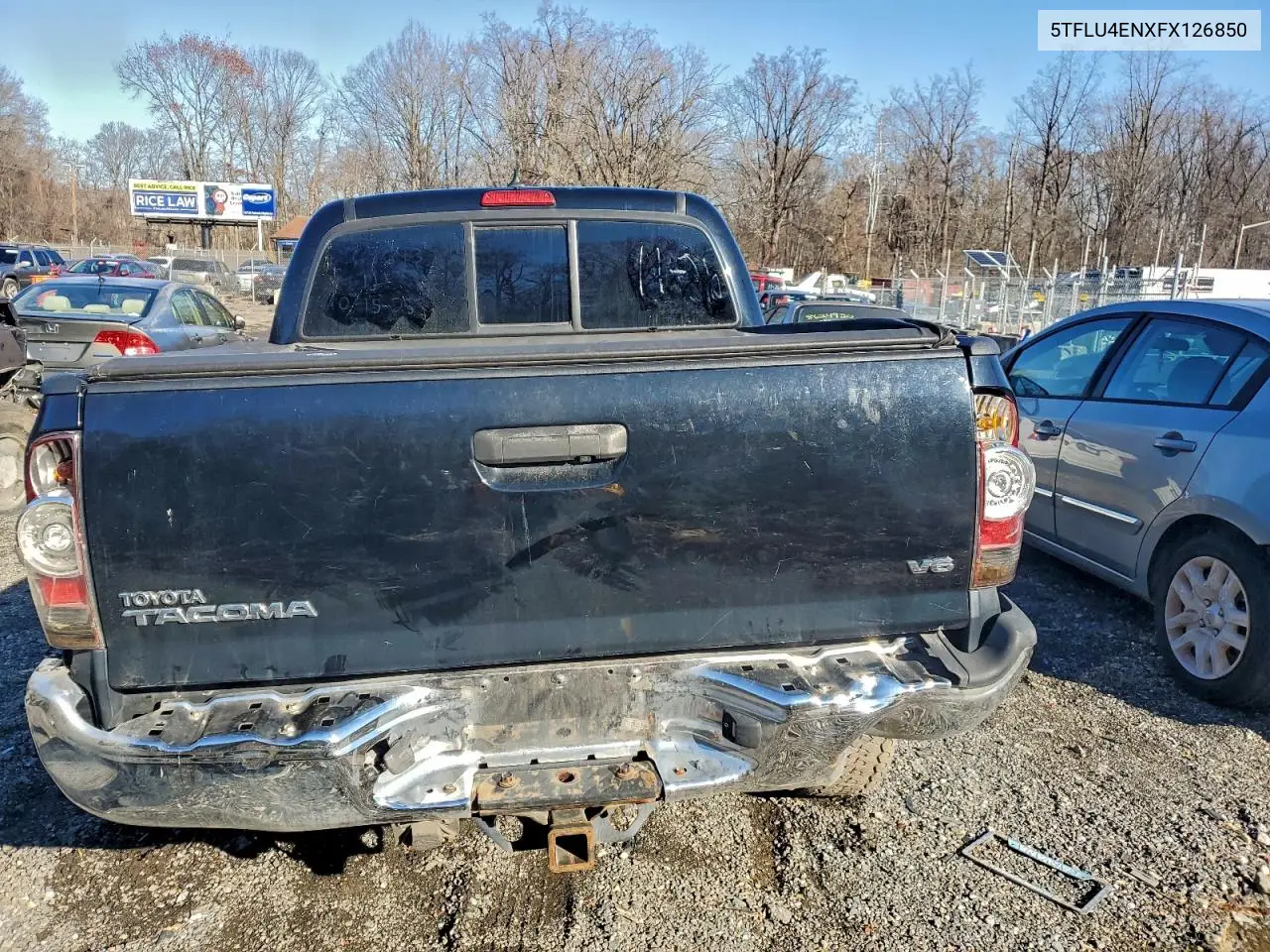 5TFLU4ENXFX126850 2015 Toyota Tacoma Double Cab