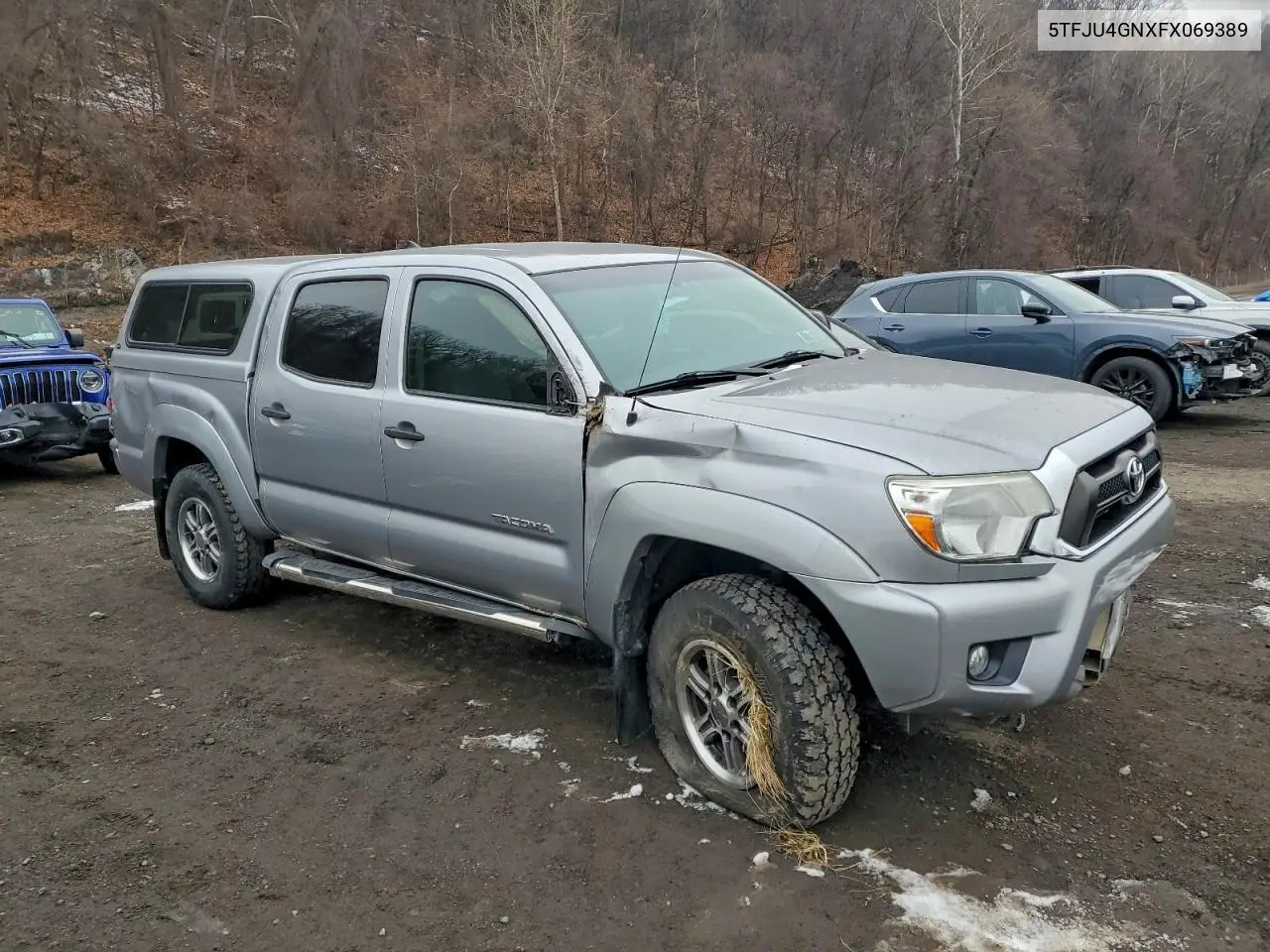 5TFJU4GNXFX069389 2015 Toyota Tacoma Double Cab Prerunner