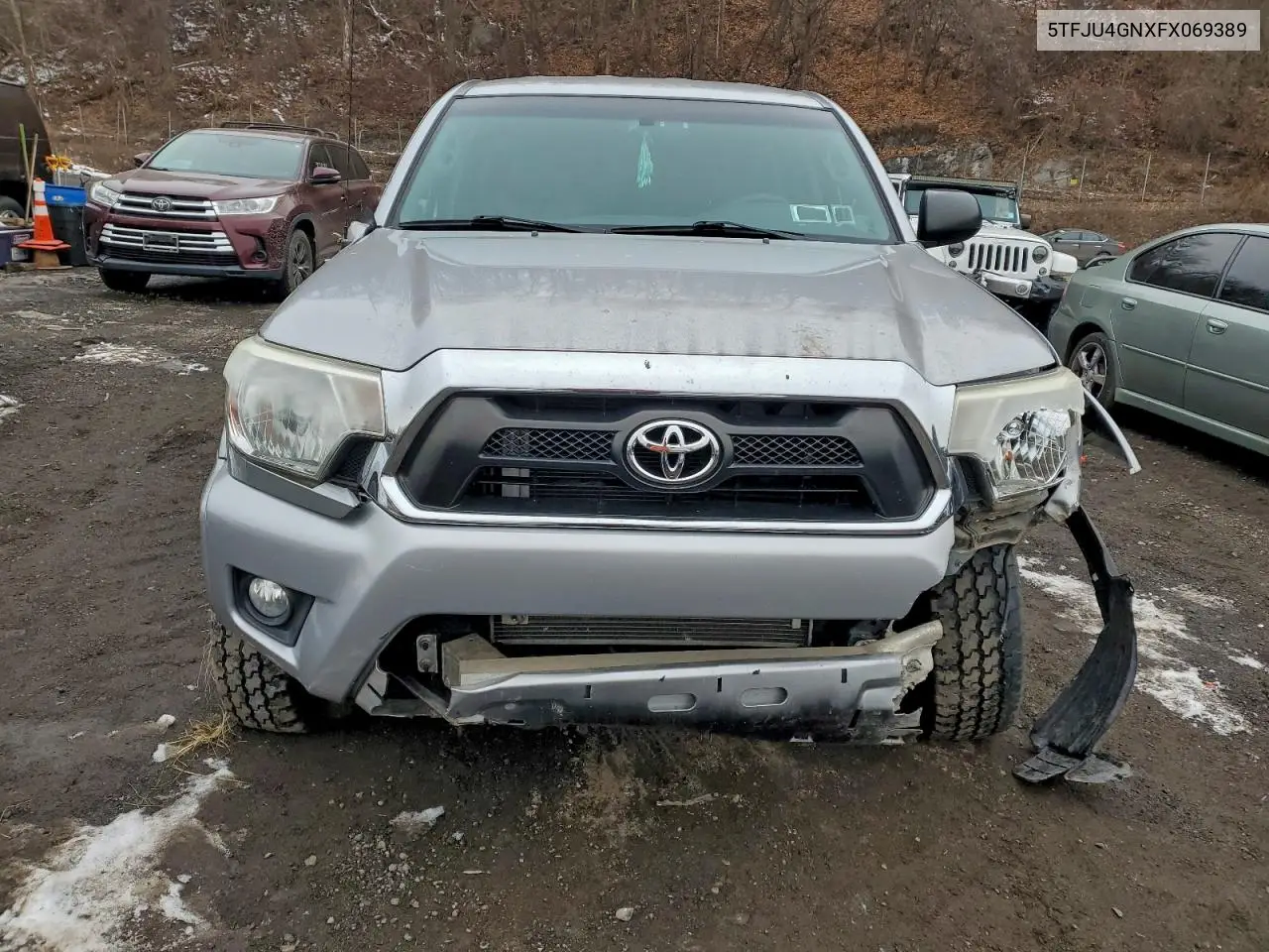 5TFJU4GNXFX069389 2015 Toyota Tacoma Double Cab Prerunner