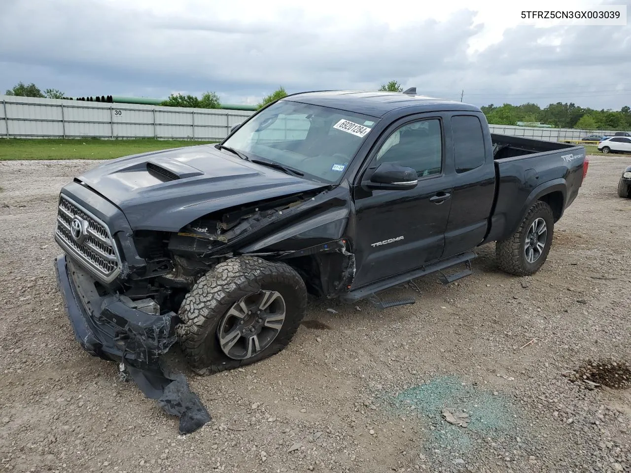 5TFRZ5CN3GX003039 2016 Toyota Tacoma Access Cab