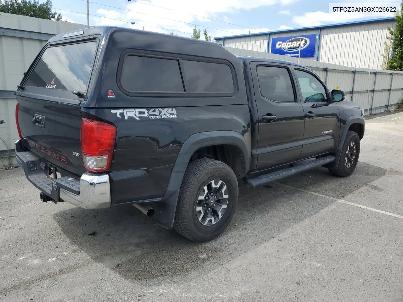 5TFCZ5AN3GX026622 2016 Toyota Tacoma Double Cab