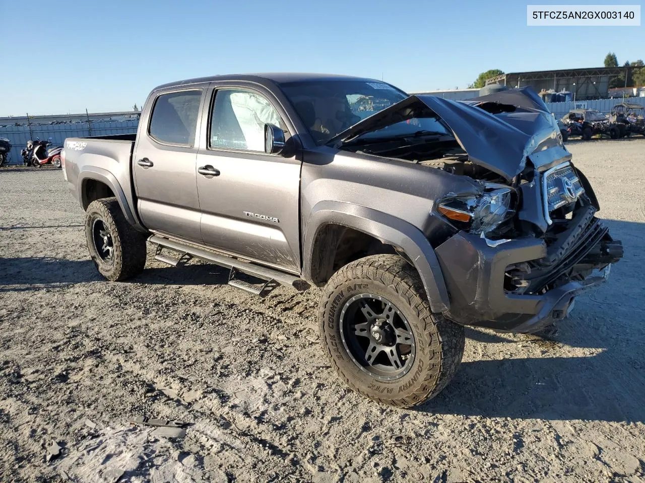 5TFCZ5AN2GX003140 2016 Toyota Tacoma Double Cab