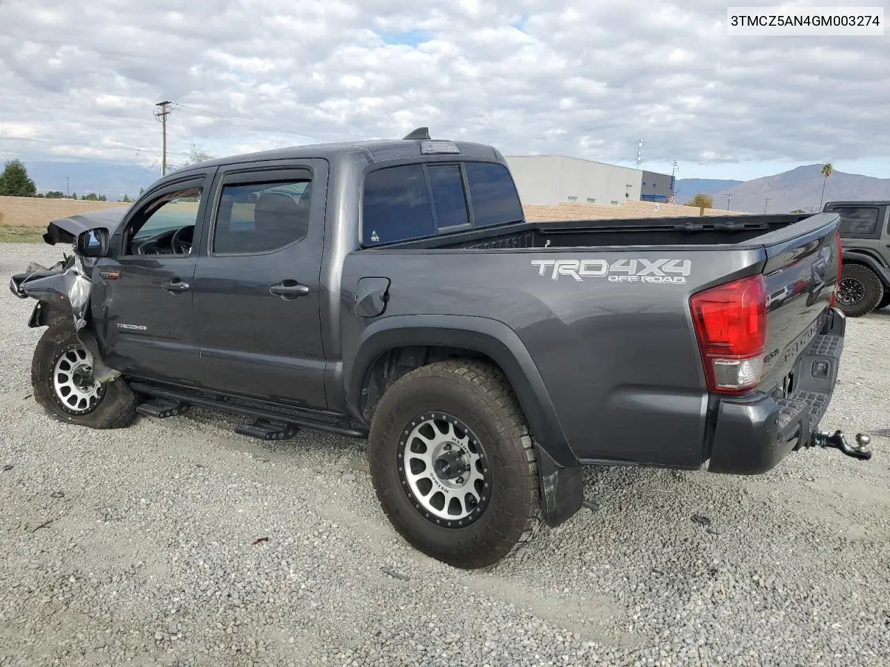 3TMCZ5AN4GM003274 2016 Toyota Tacoma Double Cab