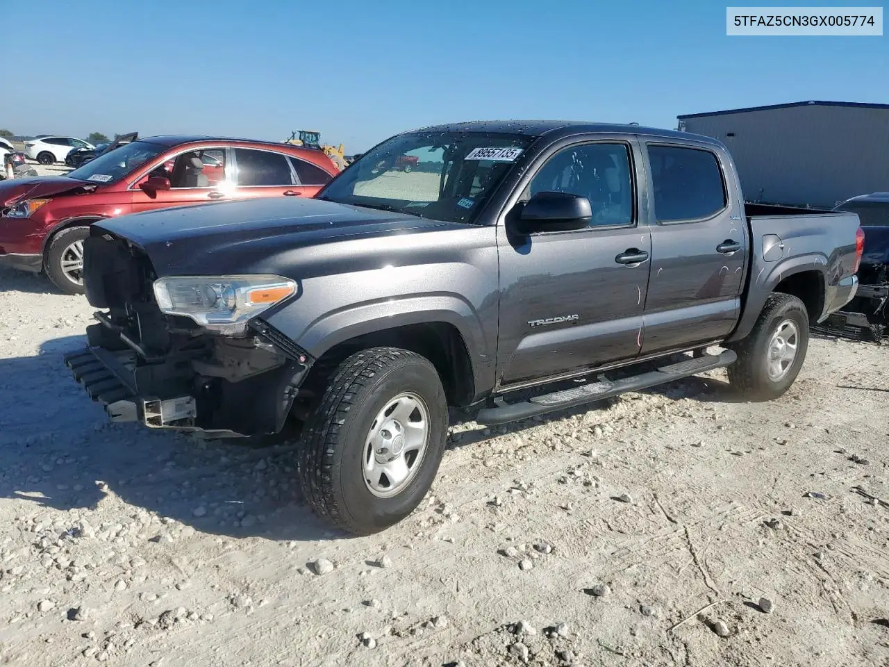 5TFAZ5CN3GX005774 2016 Toyota Tacoma Double Cab