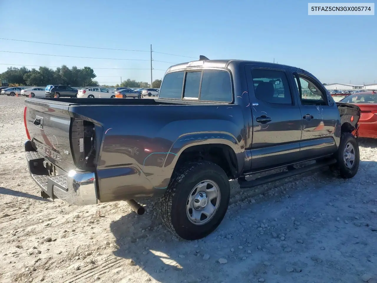 5TFAZ5CN3GX005774 2016 Toyota Tacoma Double Cab