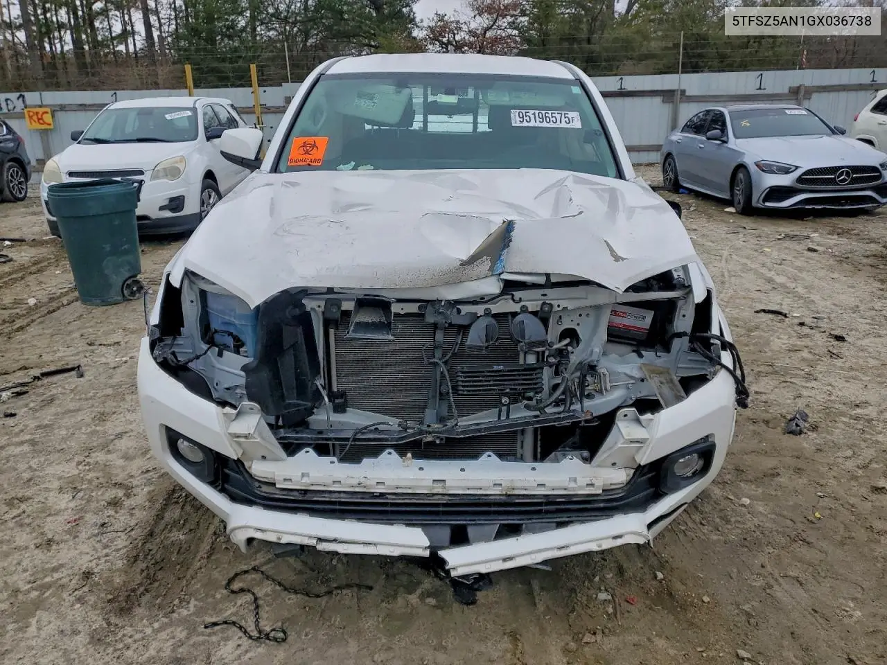 5TFSZ5AN1GX036738 2016 Toyota Tacoma Access Cab