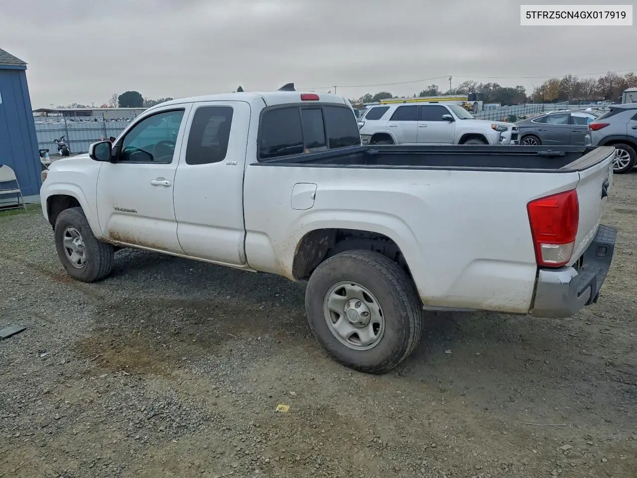 5TFRZ5CN4GX017919 2016 Toyota Tacoma Access Cab