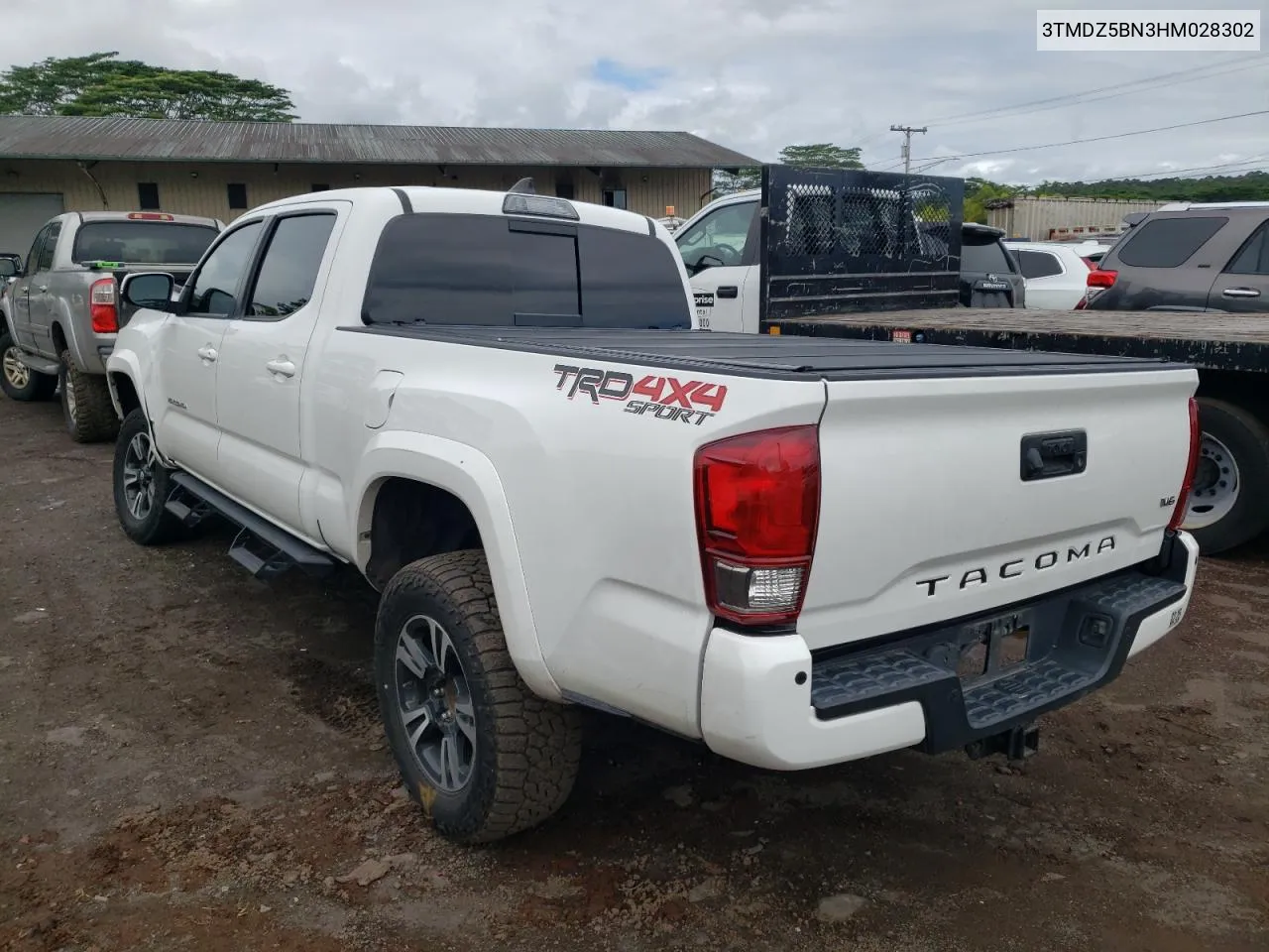 3TMDZ5BN3HM028302 2017 Toyota Tacoma Double Cab