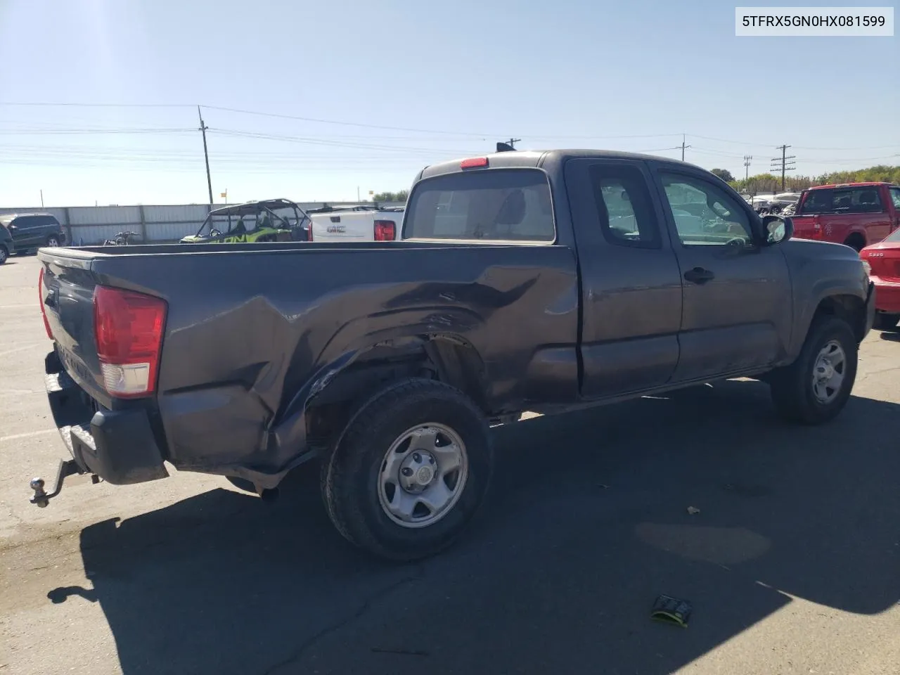 5TFRX5GN0HX081599 2017 Toyota Tacoma Access Cab