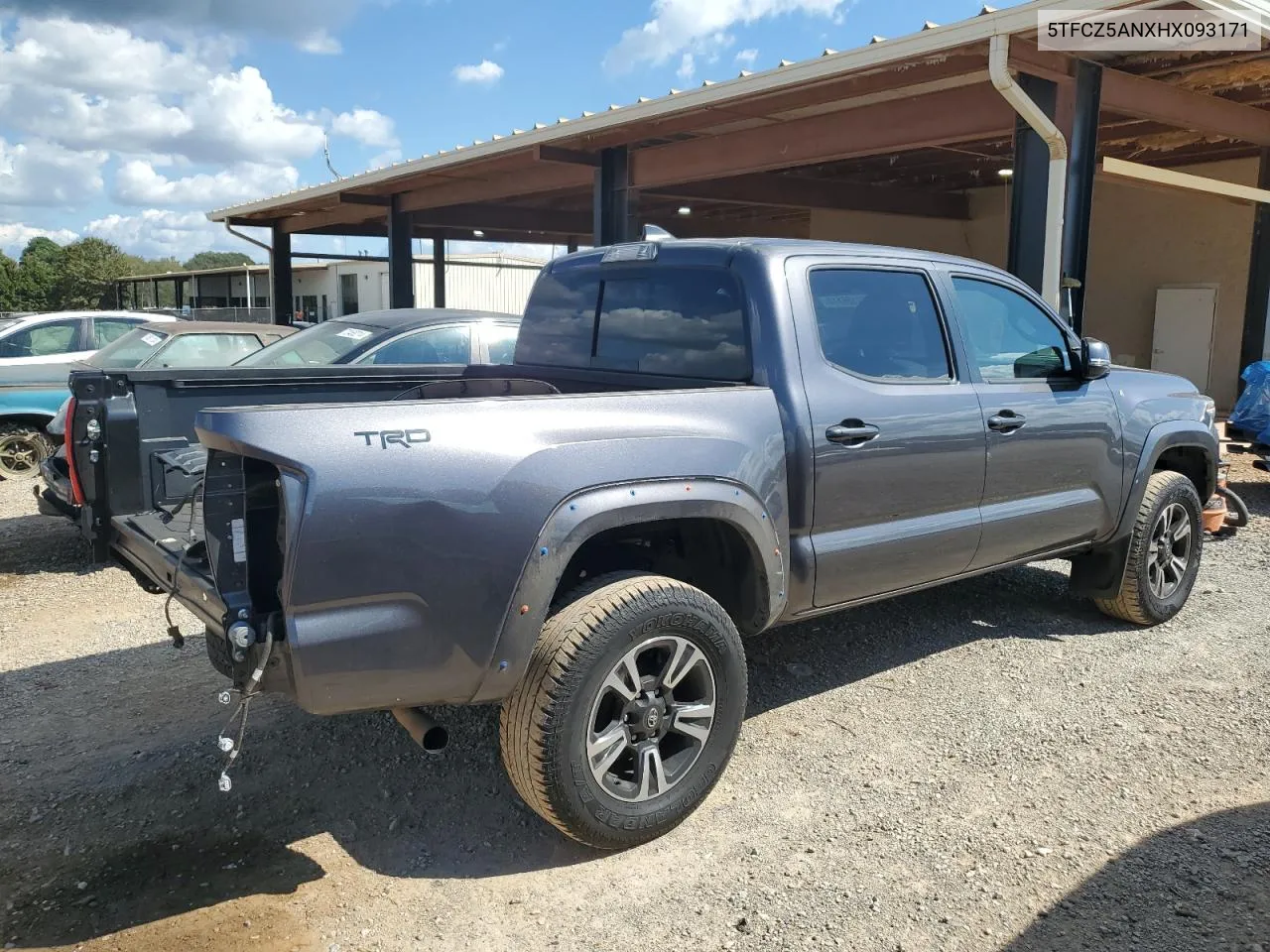 5TFCZ5ANXHX093171 2017 Toyota Tacoma Double Cab