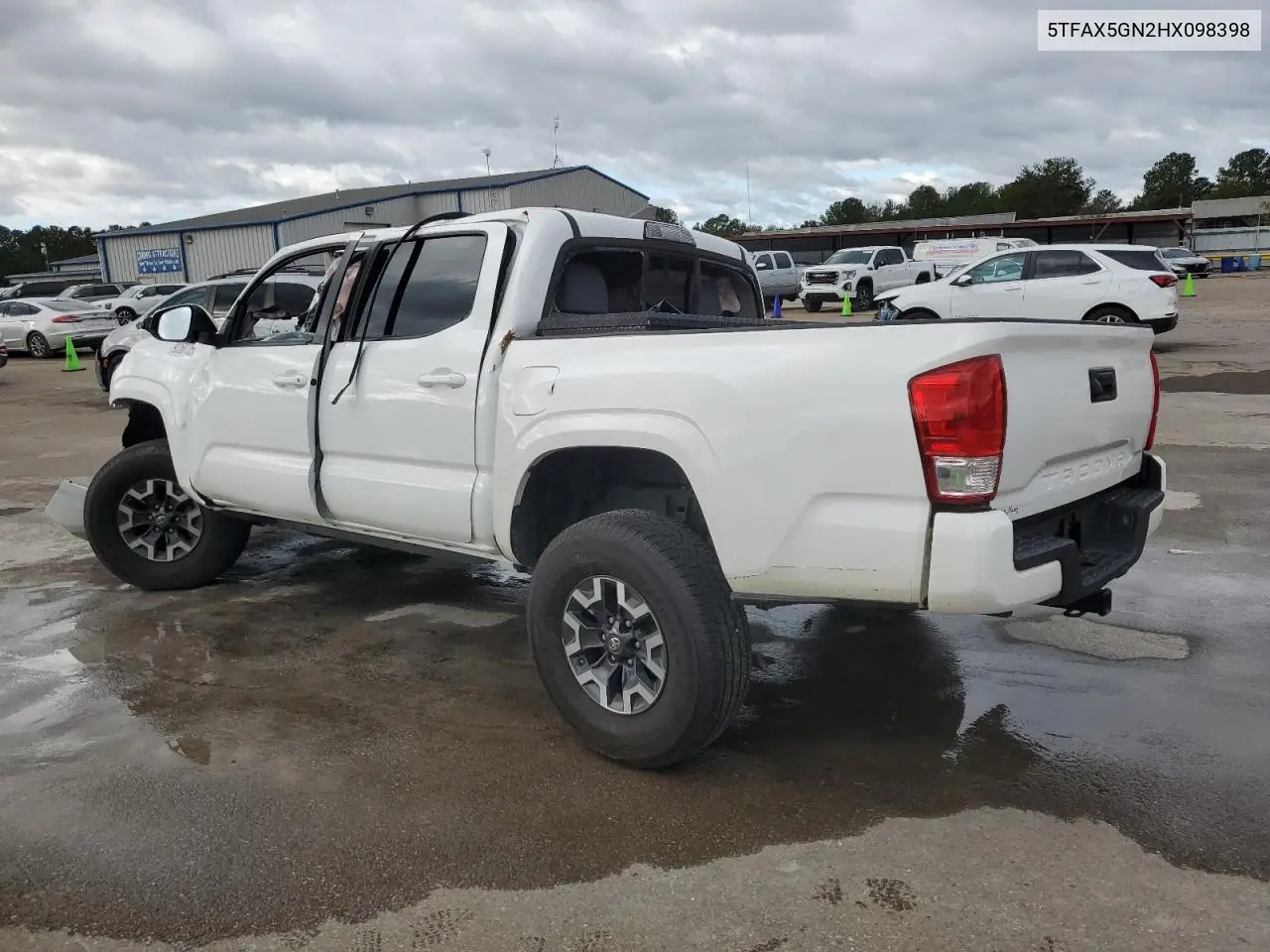 5TFAX5GN2HX098398 2017 Toyota Tacoma Double Cab