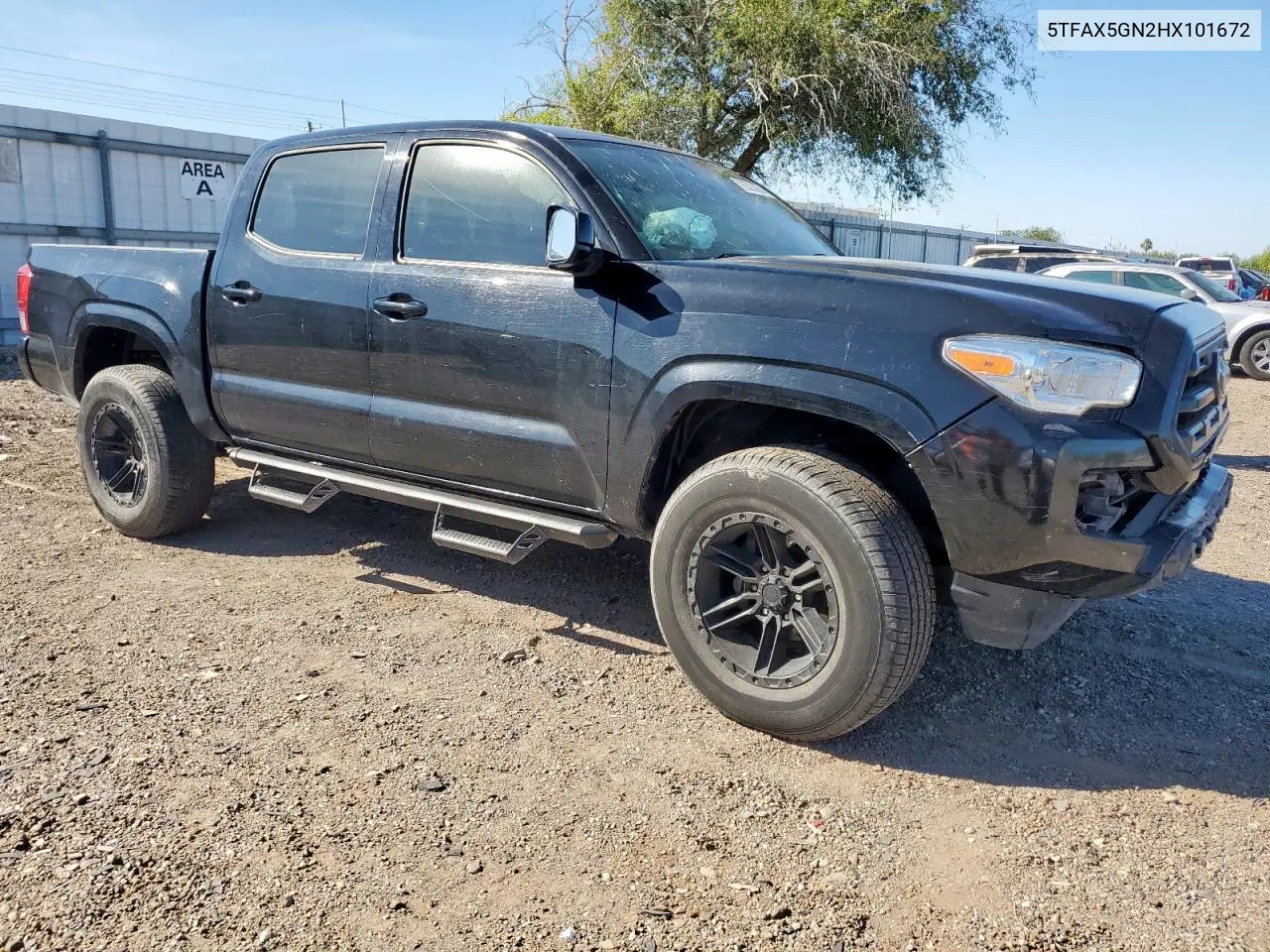 5TFAX5GN2HX101672 2017 Toyota Tacoma Double Cab