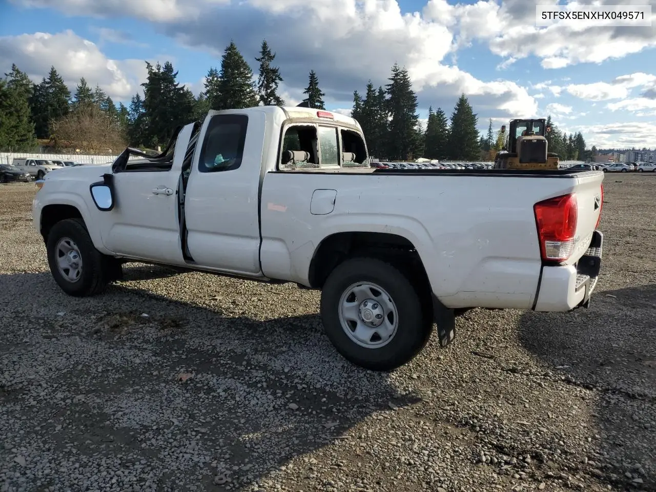5TFSX5ENXHX049571 2017 Toyota Tacoma Access Cab