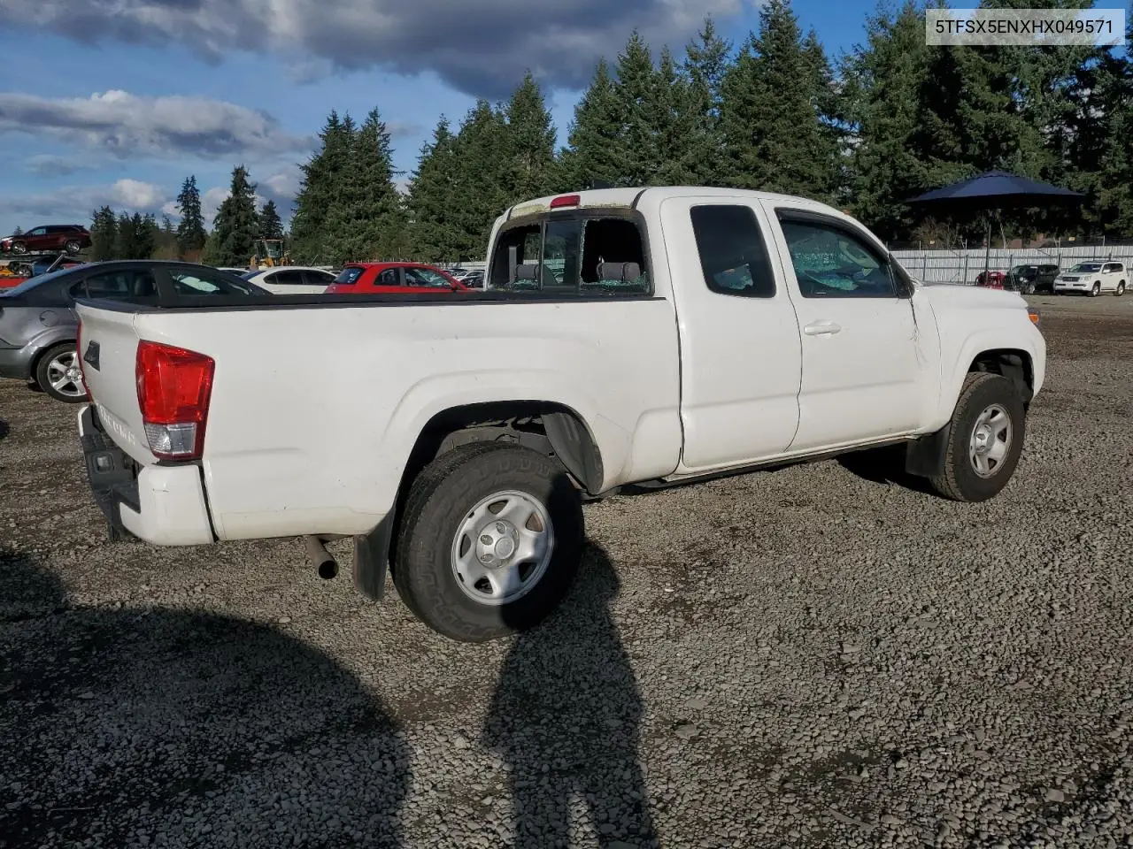 5TFSX5ENXHX049571 2017 Toyota Tacoma Access Cab