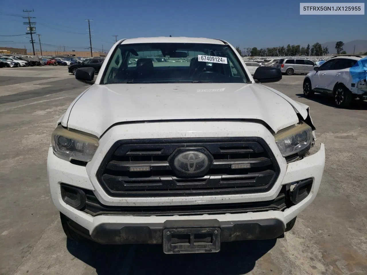 5TFRX5GN1JX125955 2018 Toyota Tacoma Access Cab